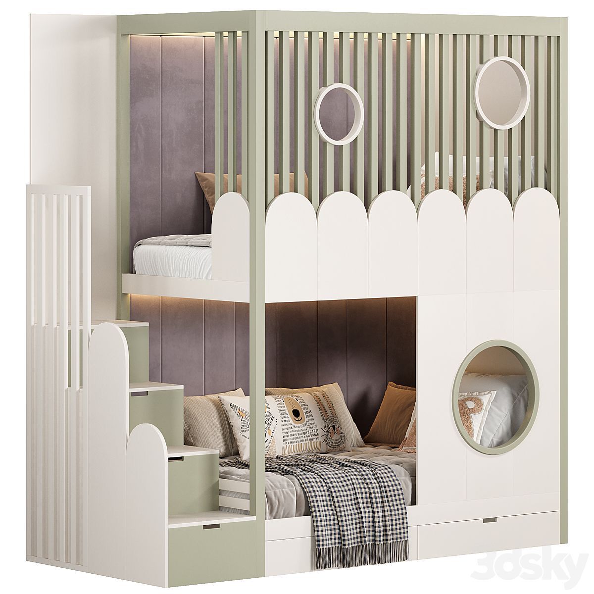 Ceiling Touch Bunkbed 